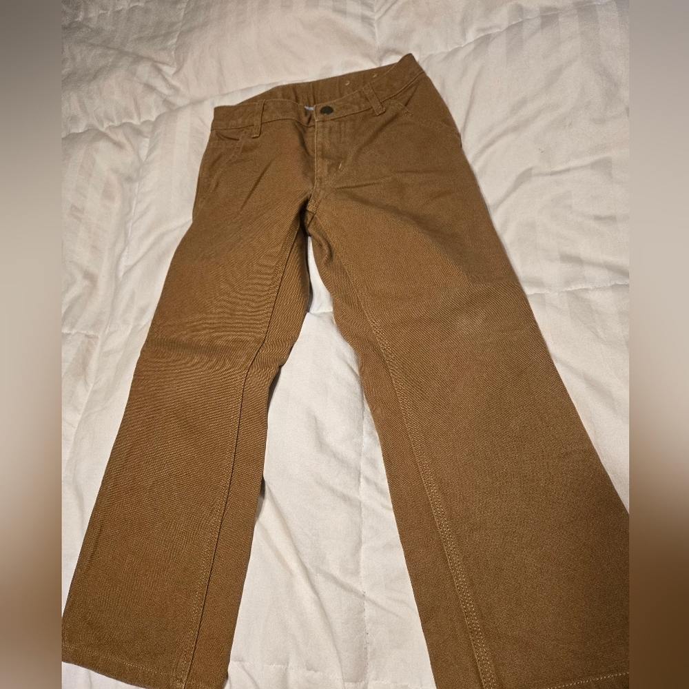 Carhartt Boys Tan Canvas Pants